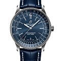 Breitling Breitling Navitimer Automatic 41 A17326161C1P3  A17326161C1P3 механические мужские часы синий циферблат, браслет кожаный — вид спереди