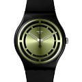 Swatch Swatch New Gent Bioceramic Standard SO32B117  SO32B117 кварцевые мужские часы голубой циферблат, браслет силикон — вид спереди