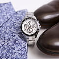 Casio Casio Edifice EFV-550D-7AVUDF (EFV-550D-7A) кварцевые мужские часы часы крупный план белый циферблата