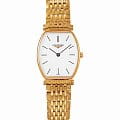 Longines Longines La Grande Classique L4.205.2.12.8  L42052128 кварцевые женские часы  белый циферблат, браслет нержавеющая сталь с pvd-покрытием — вид спереди