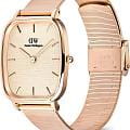 Daniel Wellington Daniel Wellington Marlon Wire Linen Rose Gold DW00100815 , наручные женские часы фото под углом