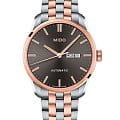 Mido Mido Belluna Sunray M024.630.22.061.00  M0246302206100 механические мужские часы антрацитовый циферблат, браслет нержавеющая сталь — вид спереди
