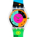 Swatch Swatch Skin Classic Biosourced SS08K119  SS08K119 кварцевые женские часы  цветной циферблат, браслет силикон — вид спереди