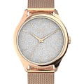 Timex Timex Celestial Opulence TW2V01400  TW2V01400 кварцевые женские часы  серебристый циферблат, браслет нержавеющая сталь с pvd-покрытием — вид спереди
