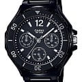 Casio Casio Illuminator LRW-250H-1A7E  LRW-250H-1A1 кварцевые женские часы черный циферблат, браслет резина — вид спереди