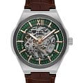 Lee Cooper Lee Cooper LC08050.354  LC08050.354 механические мужские часы зеленый циферблат, браслет кожаный — вид спереди