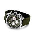 Breitling Breitling Aviator 8 B01 Chronograph 43 Curtiss Warhawk AB01192A1L1X1, aviator 8 швейцария мужские часы на браслете кожаный боковой вид