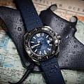 Seiko Seiko Prospex SRPF79K1 механические мужские часы часы крупный план синий циферблата