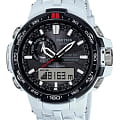 Casio Casio Pro Trek PRW-6000SC-7 PRW PRW-6000SC-7 кварцевые мужские часы  черный циферблат, браслет силикон — вид спереди