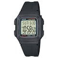 Casio Casio Collection F-201W-1A  F-201W-1A кварцевые мужские часы серый циферблат, браслет пластик — вид спереди