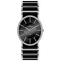 Jacques Lemans Jacques Lemans 1-1819A  1-1819A кварцевые женские часы черный циферблат, браслет  — вид спереди