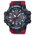 Casio Casio G-Shock GPW-1000RD-4A  GPW-1000RD-4A электронные мужские часы  черный циферблат, браслет  — вид спереди
