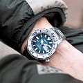 Seiko Seiko Prospex SRPH75K1 механические мужские часы часы крупный план синий циферблата