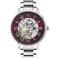 Pierre Lannier Pierre Lannier Automatic 317B151  317B151 механические мужские часы красный циферблат, браслет нержавеющая сталь — вид спереди