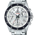 Casio Casio Edifice  EFV-540D-7A EFV EFV-540D-7A кварцевые мужские часы серебристый циферблат, браслет нержавеющая сталь — вид спереди