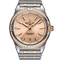 Breitling Breitling Chronomat Automatic 36 U10380591K1U1  U10380591K1U1 механические женские часы золотой циферблат, браслет нержавеющая сталь + золото 18к — вид спереди