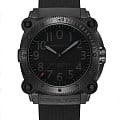 Hamilton Hamilton Khaki Navy BeLOWZERO Auto Limited Edition H78505332  H78505332 механические мужские часы  черный циферблат, браслет каучук — вид спереди