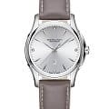 Hamilton Hamilton Jazzmaster Lady Auto H32315891  H32315891 механические женские часы серебристый циферблат, браслет кожаный — вид спереди