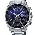Casio Casio Edifice EFV-600D-2AVUDF (EFV-600D-2A) EFV EFV-600D-2A кварцевые мужские часы синий циферблат, браслет нержавеющая сталь — вид спереди