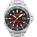 Spinnaker Spinnaker Dumas SP-5081-AA  SP-5081-AA механические мужские часы бордовый циферблат, браслет нержавеющая сталь — вид спереди