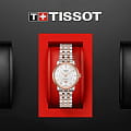 Tissot Tissot Carson Automatic Lady T122.207.22.036.00 механические женские часы часы, крупный план белый циферблат