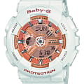 Casio Casio Baby-G BA-110-7A1ER  BA-110-7A1ER кварцевые женские часы розовый циферблат, браслет пластик — вид спереди