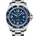 Breitling Breitling Superocean Automatic 44 A17367D81C1A1  A17367D81C1A1 механические мужские часы синий циферблат, браслет нержавеющая сталь — вид спереди