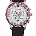 Victorinox Victorinox ALLIANCE Sport Chronograph 241819  241819 кварцевые мужские часы белый циферблат, браслет кожаный — вид спереди