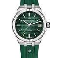 Maurice Lacroix Maurice Lacroix Aikon Automatic AI6007-SS000-630-5  AI6007-SS000-630-5 механические мужские часы зеленый циферблат, браслет каучук — вид спереди