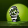 Casio Casio G-Shock GM-2110D-3A, g-shock япония мужские часы на браслете нержавеющая сталь боковой вид