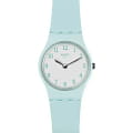 Swatch Swatch Lady LG129  LG129 кварцевые женские часы голубой циферблат, браслет пластик — вид спереди