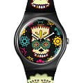 Swatch Swatch New Gent Biosourced Lacquered SO29Z135  SO29Z135 кварцевые мужские часы цветной циферблат, браслет силикон — вид спереди