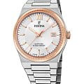 Festina Festina Classics F20036/1  F20036/1 кварцевые мужские часы  серебристый циферблат, браслет нержавеющая сталь — вид спереди