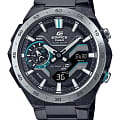 Casio Casio Edifice Windflow ECB-2200DD-1ADF (ECB-2200DD-1AEF) ECB ECB-2200DD-1AEF кварцевые мужские часы черный циферблат, браслет нержавеющая сталь с ip-покрытием — вид спереди