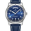 Breitling Breitling Aviator 8 Automatic Day & Date 41 A45330101C1X5  A45330101C1X5 механические мужские часы синий циферблат, браслет кожаный — вид спереди