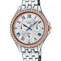 Casio Casio Sheen SHE-3062SG-7A  SHE-3062SG-7A кварцевые женские часы белый циферблат, браслет нержавеющая сталь — вид спереди