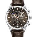Certina Certina DS-8 Chronograph Moon Phase C033.450.16.081.00 DS 8 C0334501608100 кварцевые мужские часы  коричневый циферблат, браслет кожаный — вид спереди