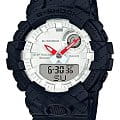 Casio Casio G-Shock GBA-800AT-1A G-SQUAD GBA-800AT-1A электронные мужские часы белый циферблат, браслет пластик — вид спереди