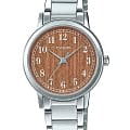 Casio Casio Collection LTP-E145D-5B2  LTP-E145D-5B2 кварцевые женские часы бежевый циферблат, браслет нержавеющая сталь — вид спереди