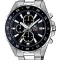 Casio Casio Edifice EFR-568D-1A EFR EFR-568D-1A кварцевые мужские часы черный циферблат, браслет нержавеющая сталь — вид спереди