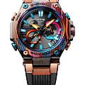 Casio Casio G-Shock Premium MTG-B2000XMG-1A Rainbow Mountain электронные мужские часы часы крупный план  циферблата