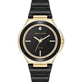 Anne Klein Anne Klein Diamond 5112GPBK  5112GPBK кварцевые женские часы  черный циферблат, браслет сталь + pvd + керамика — вид спереди