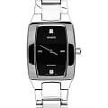 Casio Casio LTP-1165A-1C2  LTP-1165A-1C2 кварцевые женские часы черный циферблат, браслет нержавеющая сталь — вид спереди