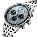 Breitling Breitling Navitimer B01 Chronograph 43 AB0138241C1A1 механические мужские часы часы крупный план голубой циферблата