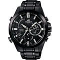 Casio Casio Edifice EQB-510DC-1A EQB EQB-510DC-1A кварцевые мужские часы черный циферблат, браслет 18-каратное желтое золото — вид спереди