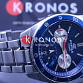 Casio Casio Edifice EFV-590D-2AVUEF кварцевые мужские часы часы крупный план синий циферблата