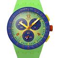 Swatch Swatch Essentials SUSG101  SUSG101 кварцевые мужские часы цветной циферблат, браслет силикон — вид спереди