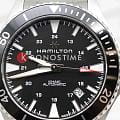 Hamilton Hamilton Khaki Navy Scuba Auto H82335131, khaki navy швейцария мужские часы на браслете нержавеющая сталь боковой вид