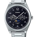 Casio Casio Classic MTP-M300D-1A  MTP-M300D-1A кварцевые мужские часы черный циферблат, браслет нержавеющая сталь — вид спереди