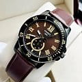 Casio Casio Collection MTP-VD200BL-5B collection японские мужские часы на браслете кожаный боковой вид